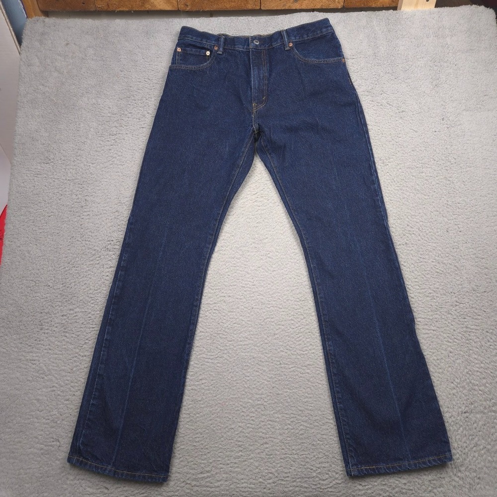Levi's 517 Bootcut Jeans Men 34x34 Rinse Dark Wash 100% Cotton Denim Blue
